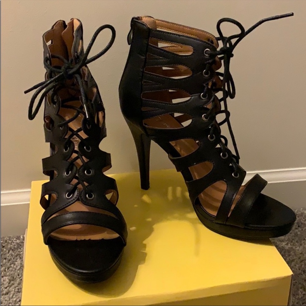 Lace up heels